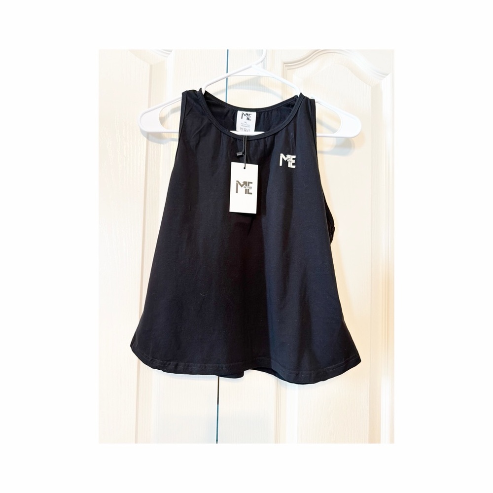ME Better Athletic Raceback Top Black Size XL Youth NWT